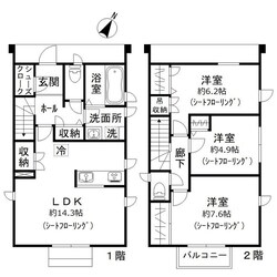 若松町戸建の物件間取画像